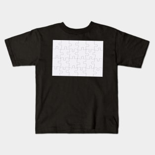 Jigsaw Puzzle Lines Design Kids T-Shirt